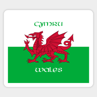 Cymru / Wales - The Welsh Dragon Flag Sticker